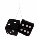 Zone Tech Vintage Pair Car Black Hanging Mirror 3 Inch Fuzzy Dice. Fixed Price $9.99.