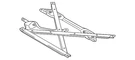 Genuine Audi Engine Cradle Brace 8T1-399-345-J. Fixed Price $312.00.
