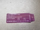 Genuine Mercedes-benz W129 Tyre Pressure Sticker A1295840239 Us Spec. Fixed Price $10.56.