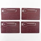 4 Qty Mopar Chrysler Dodge Emergency Spare Key Blank Credit Card Sized Oem. Fixed Price $16.92.