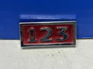Vintage Ford 123 Chrome Stick On C8UB-82291B30-A Ornament Emblem Badge A8. Fixed Price $19.99.