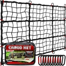 Premium 4'X6' Heavy Duty Cargo Net Stretches To 8' 4&APOS;X6&APOS;, Black. Fixed Price $47.70.